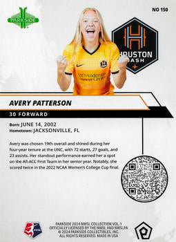 2024 Parkside NWSL Collection #150 Avery Patterson Foil RC