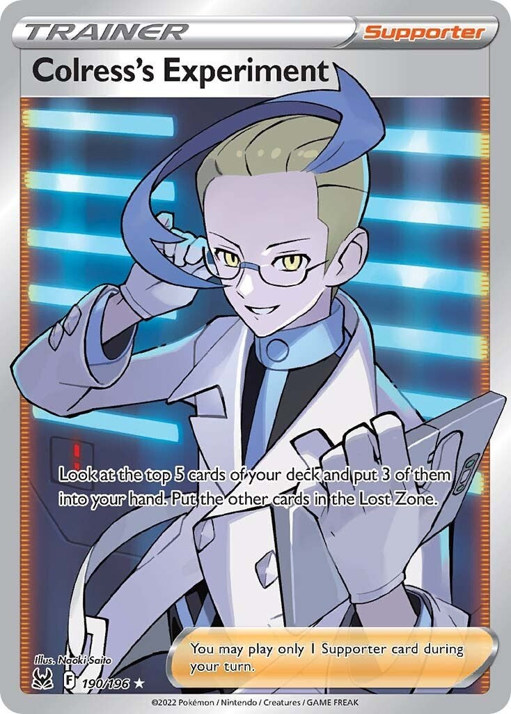 SWSH11: Lost Origin #190/196 Colress's Experiment (Full Art)
