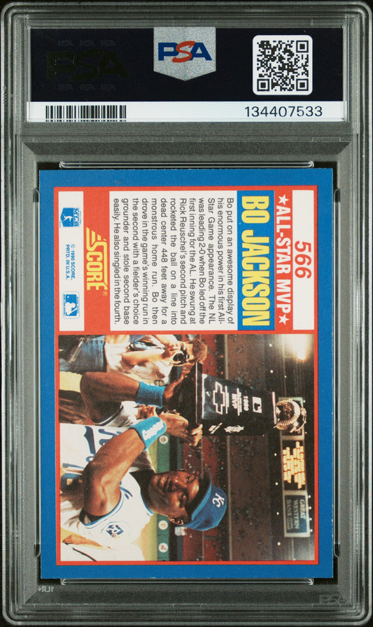 1990 Score #566 Bo Jackson PSA 8