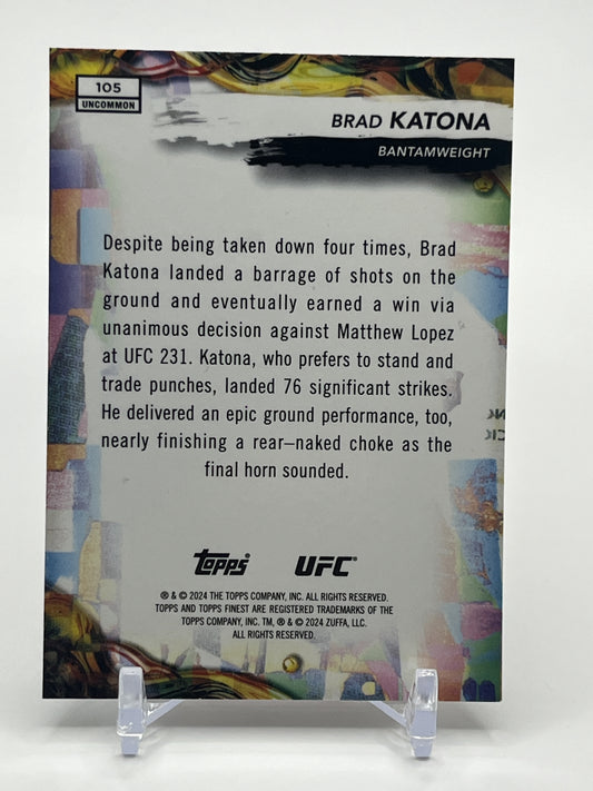 2024 Topps Finest UFC #105 Brad Katona