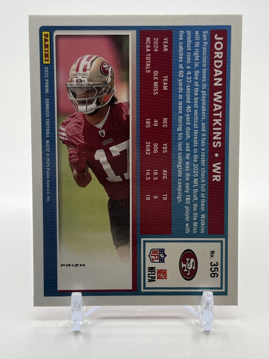 2025 Donruss Optic #289 Jordan Watkins Pink