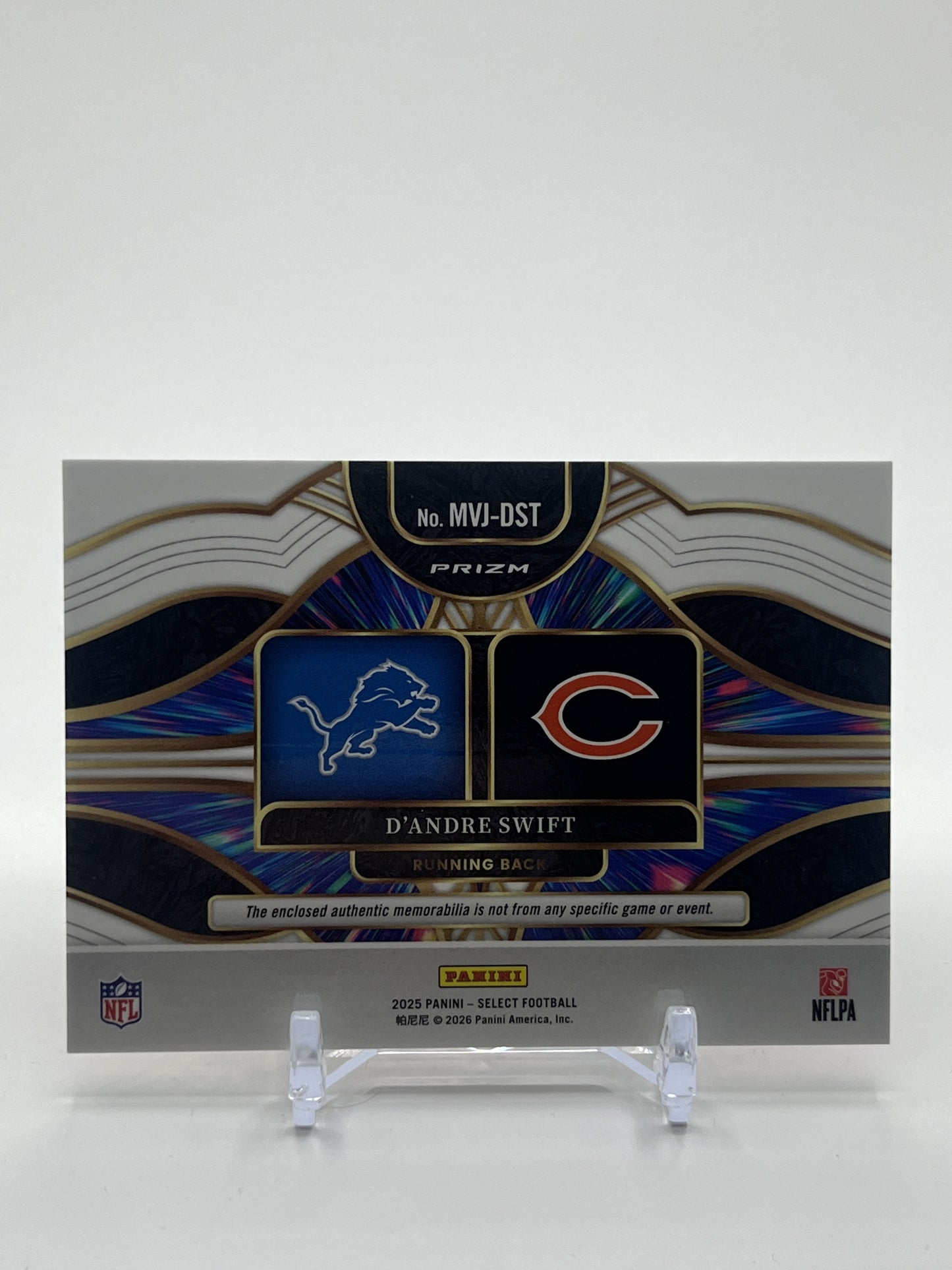 2025 Panini Select #MVJ-DST D'Andre Swift Multiverse Jerseys Red Prizm