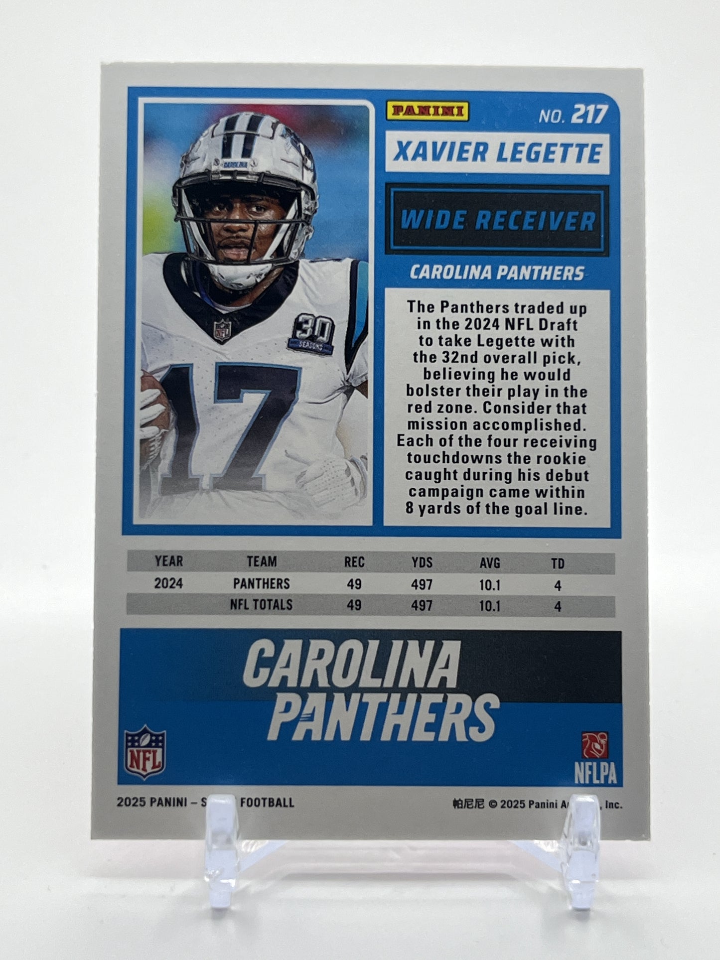 2025 Score #217 Xavier Legette Ellipse #/399