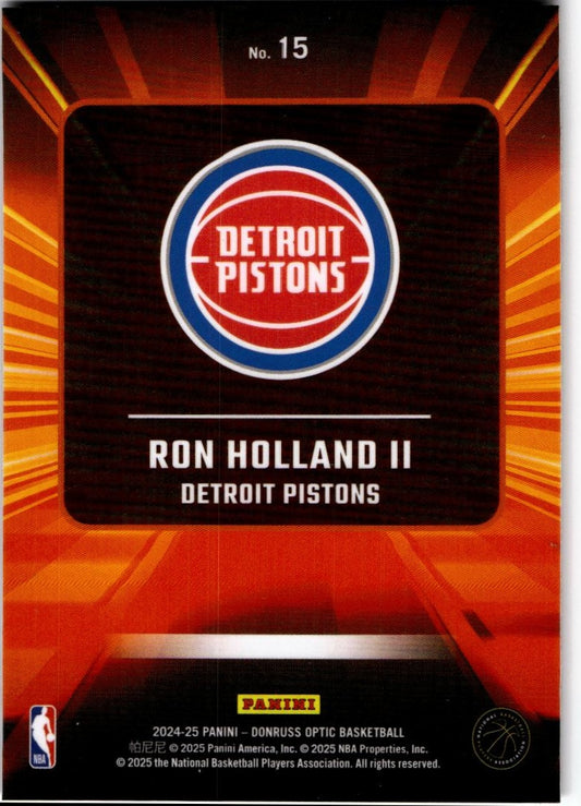 2024-25 Donruss Optic #15 Ron Holland II Express Lane Holo
