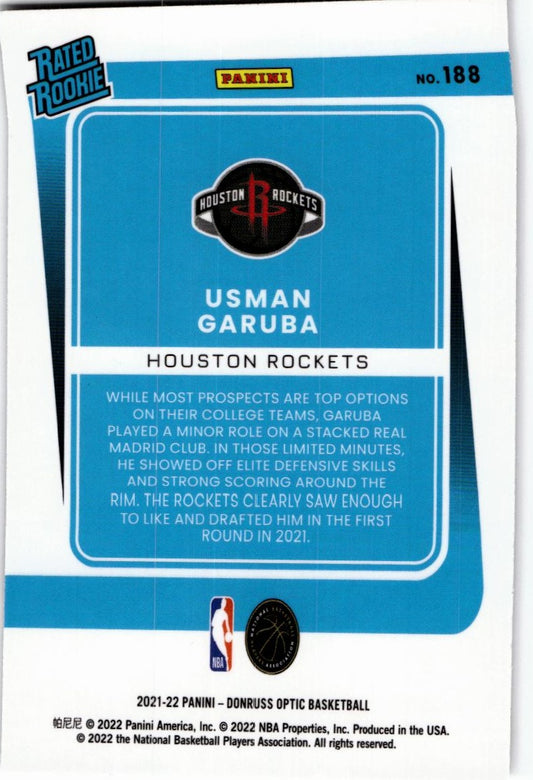 2021-22 Donruss Optic #188 Usman Garuba