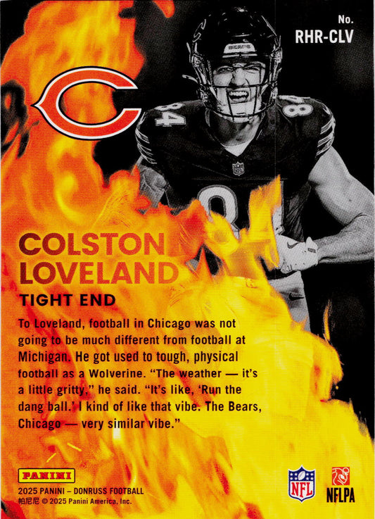 2025 Donruss #RHR-CLV Colston Loveland Red Hot Rookies