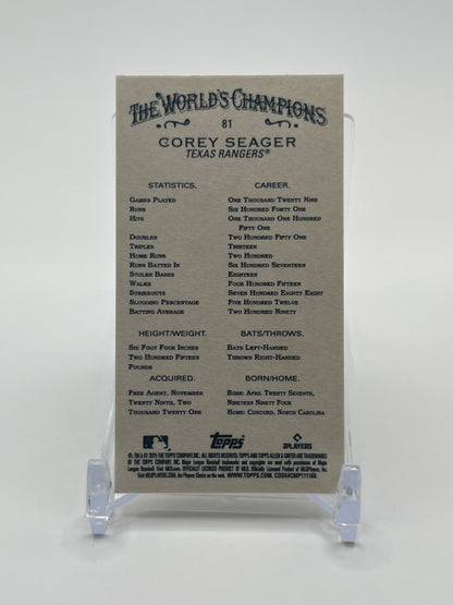 2025 Topps Allen & Ginter #81 Corey Seager Mini-Card