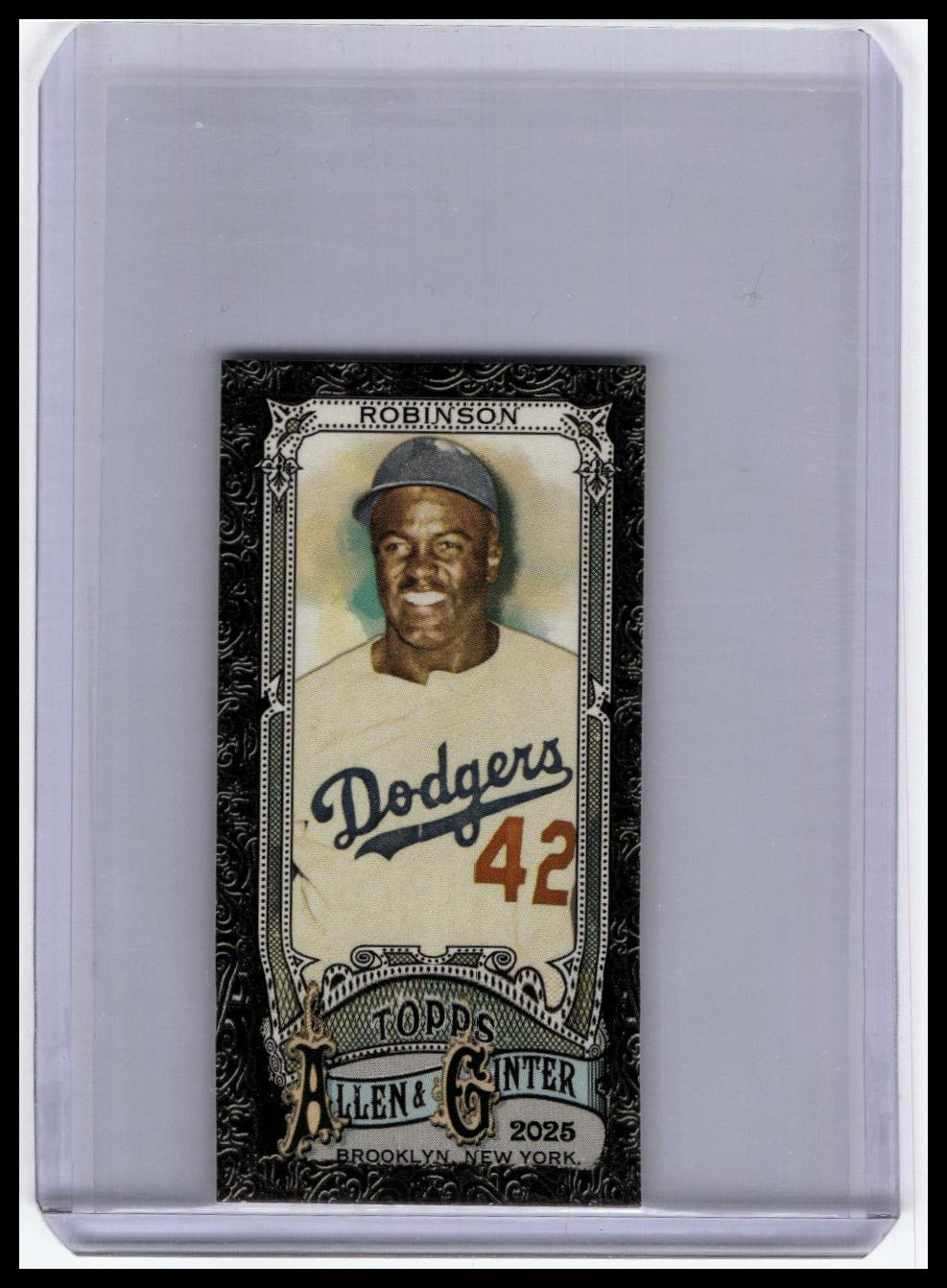 2012 Topps Allen & Ginter #31 Jackie Robinson Mini Card Black Border