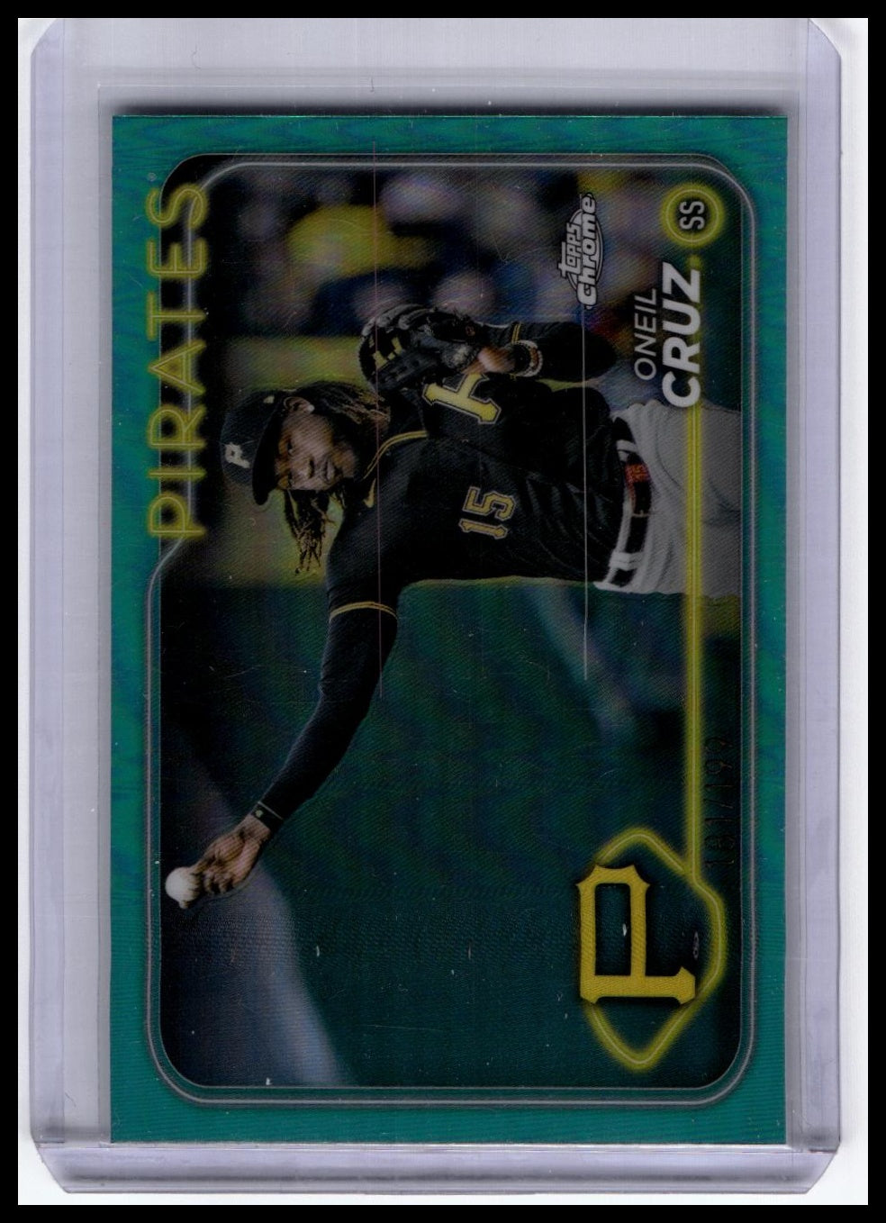 2024 Topps Chrome #98 Oneil Cruz Aqua Refractor /199