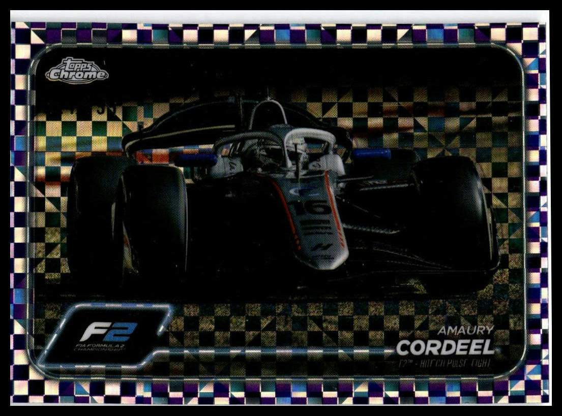 2024 Topps Chrome Formula 1 #CAC-COR Amaury Cordeel /199 Checker Flag Refractor
