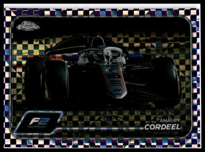 2024 Topps Chrome Formula 1 #CAC-COR Amaury Cordeel /199 Checker Flag Refractor