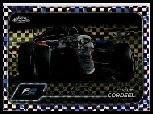 2024 Topps Chrome Formula 1 #CAC-COR Amaury Cordeel /199 Checker Flag Refractor