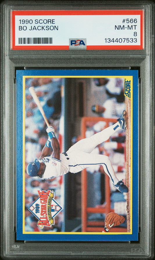 1990 Score #566 Bo Jackson PSA 8