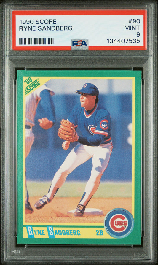 1990 Score #90 Ryne Sandberg PSA 9