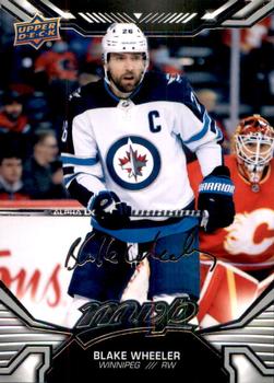 2022-23 Upper Deck MVP #186 Blake Wheeler Silver Script
