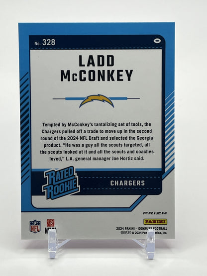 2024 Donruss Optic #266 Ladd McConkey Pink Rated Rookie