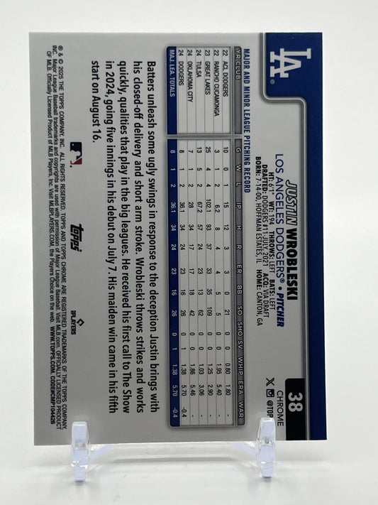 2025 Topps Chrome #38 Justin Wrobleski