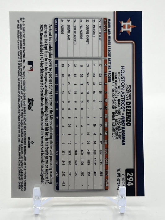 2025 Topps Chrome #294 Zach Dezenzo