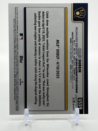 2025 Topps Update #US59 Caleb Durbin
