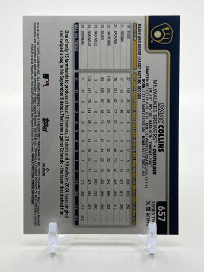 2025 Topps #657 Isaac Collins