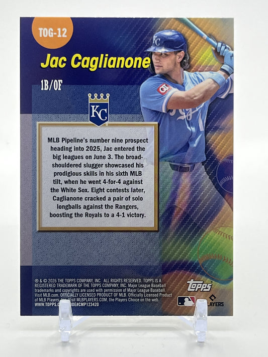 2026 Topps #TOG-12 Jac Caglianone Titans of the Game