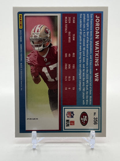 2025 Donruss Optic #289 Jordan Watkins Pink