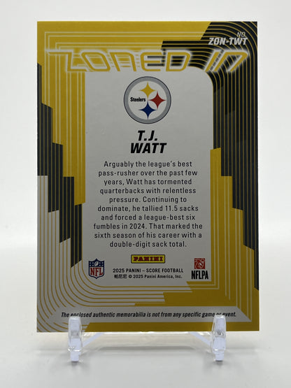 2025 Score #ZON-TWT T.J. Watt Zoned In Jerseys