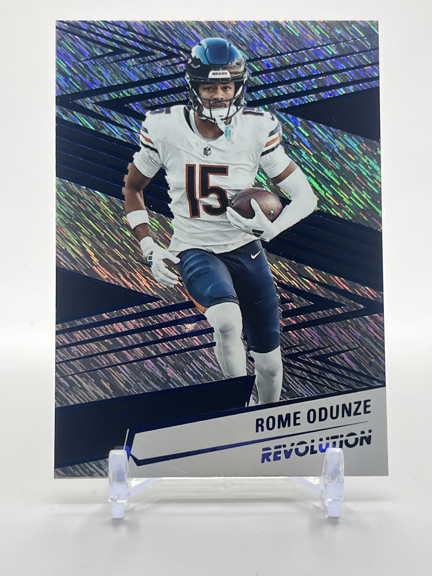 2025 Panini Revolution #149 Rome Odunze Blue Storm #/549