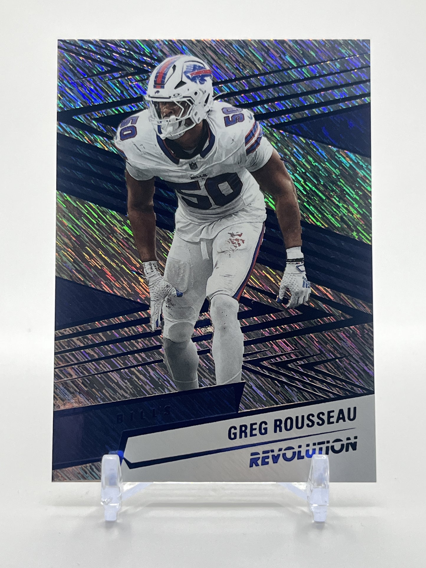 2025 Panini Revolution #43 Greg Rousseau Blue Storm #/549