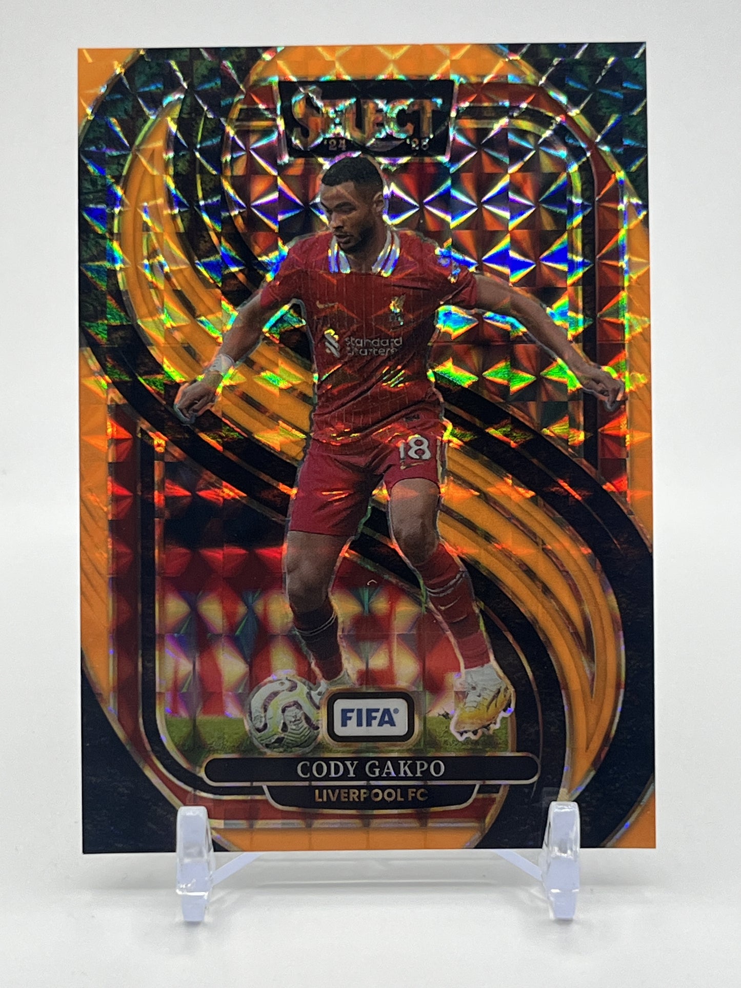 2024-25 Panini Select FIFA #122 Cody Gakpo Orange Fluorescent #/125