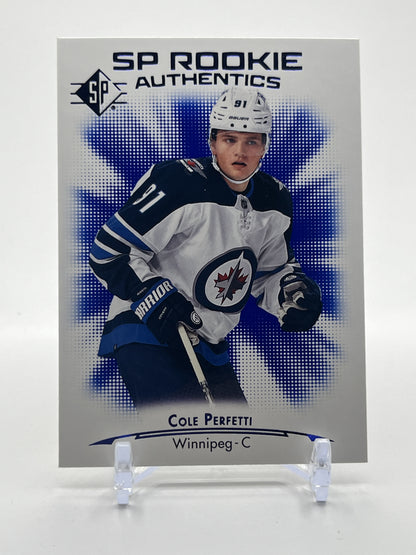 2021-22 SP #116 Cole Perfetti Blue
