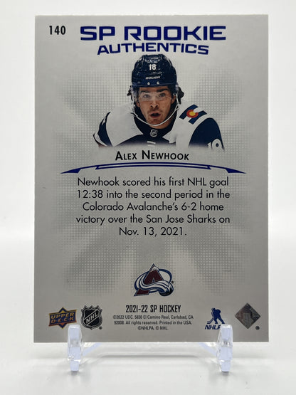 2021-22 SP #140 Alex Newhook Blue
