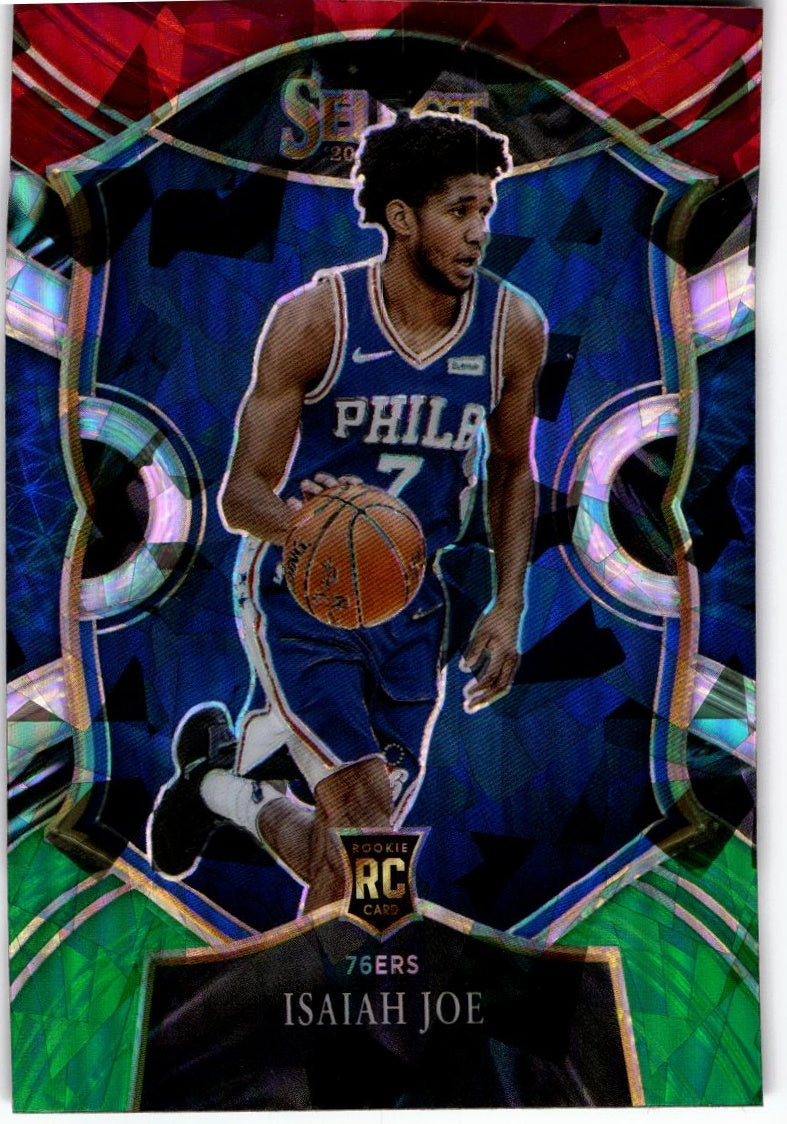 2020-21 Panini Select #99 Isaiah Joe Red White Green Cracked Ice