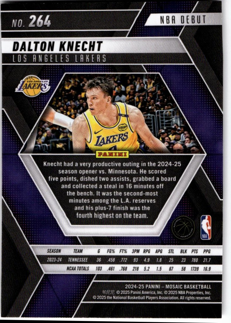 2024-25 Panini Mosaic #264 Dalton Knecht