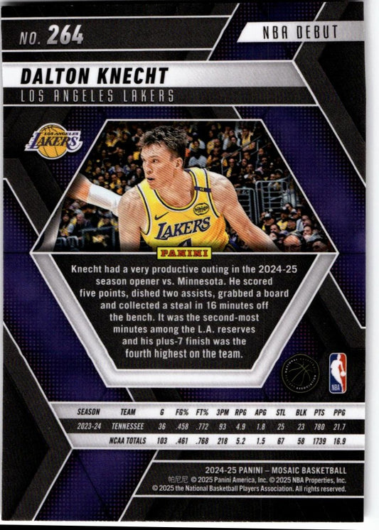 2024-25 Panini Mosaic #264 Dalton Knecht