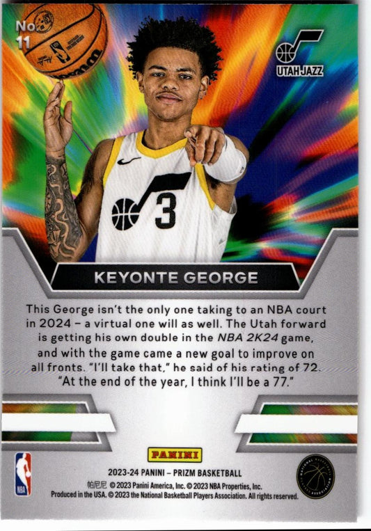 2023-24 Panini Prizm #11 Keyonte George Instant Impact
