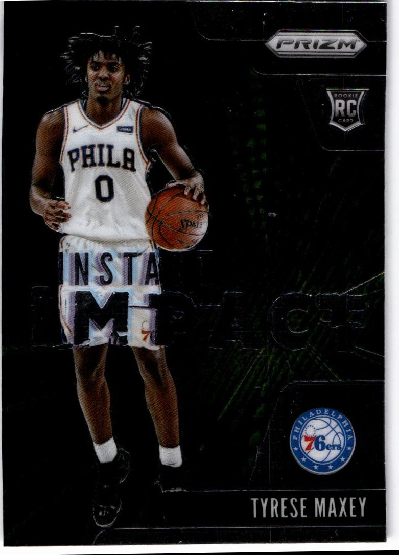2020-21 Panini Prizm #16 Tyrese Maxey Instant Impact