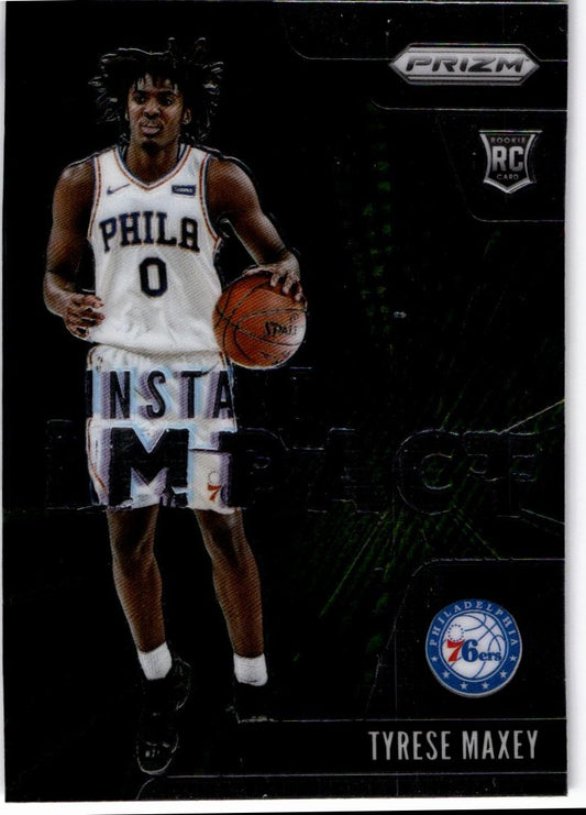 2020-21 Panini Prizm #16 Tyrese Maxey Instant Impact