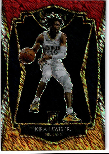 2020-21 Panini Select #178 Kira Lewis Jr. Red White Orange Shimmer