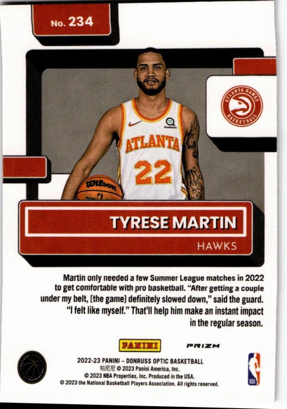 2022-23 Donruss Optic #234 Tyrese Martin Hyper Red