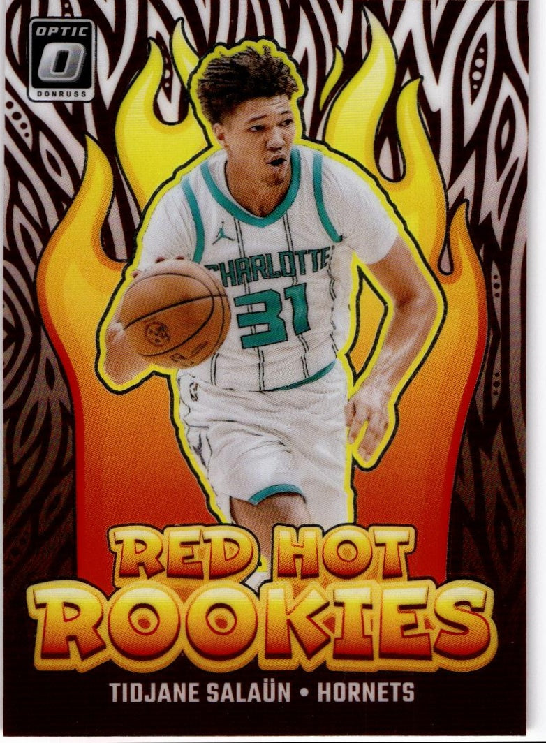 2024-25 Donruss Optic #5 Tidjane Salaun Red Hot Rookies Red International