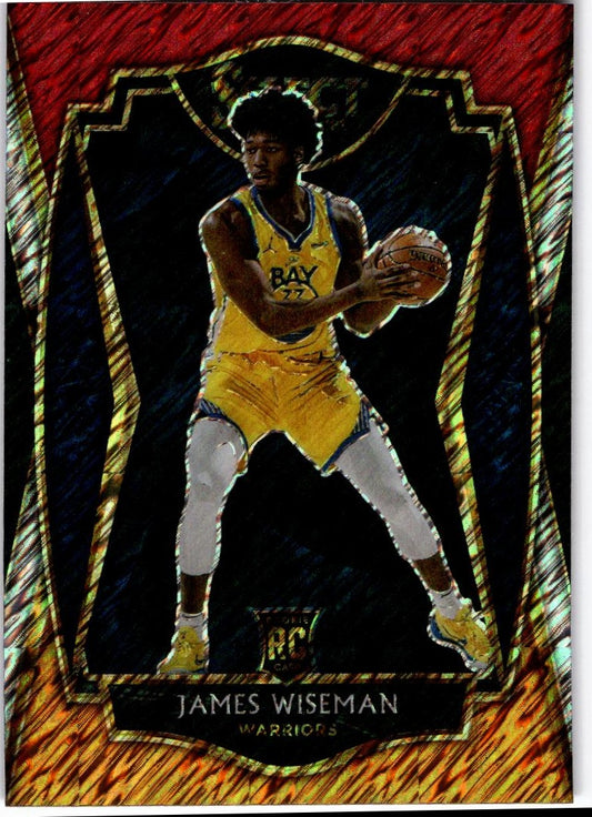 2020-21 Panini Select #184 James Wiseman Tri-Color Prizms