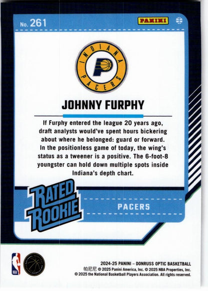 2024-25 Donruss Optic #261 Johnny Furphy