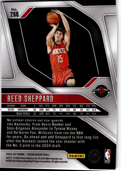 2024-25 Panini Prizm #268 Reed Sheppard