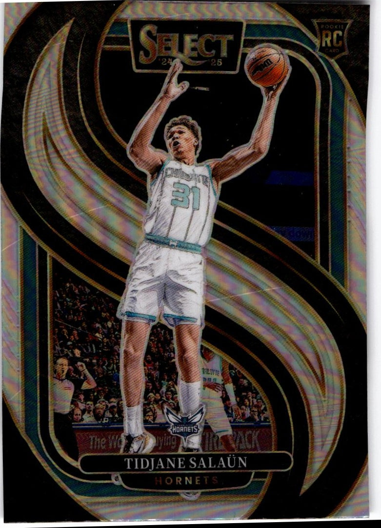 2024-25 Panini Select #169 Tidjane Salaun Silver Prizm
