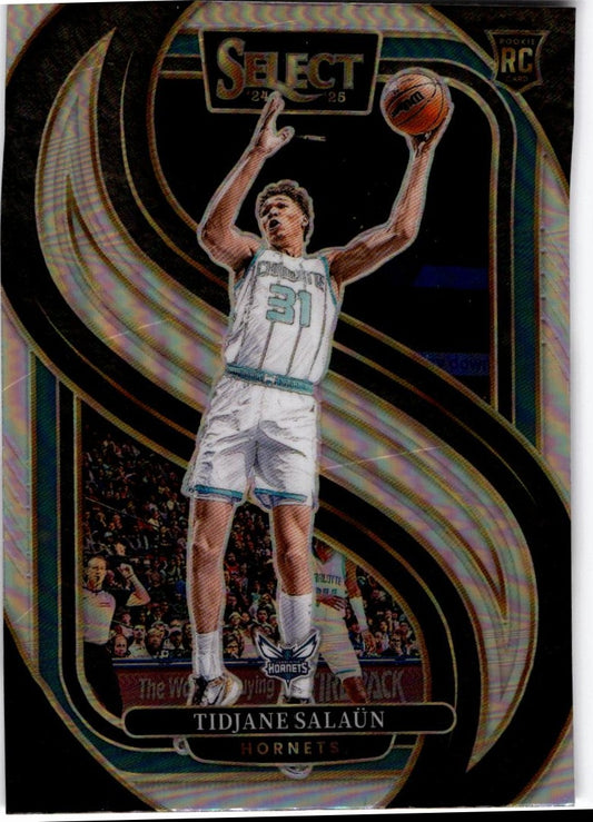 2024-25 Panini Select #169 Tidjane Salaun Silver Prizm