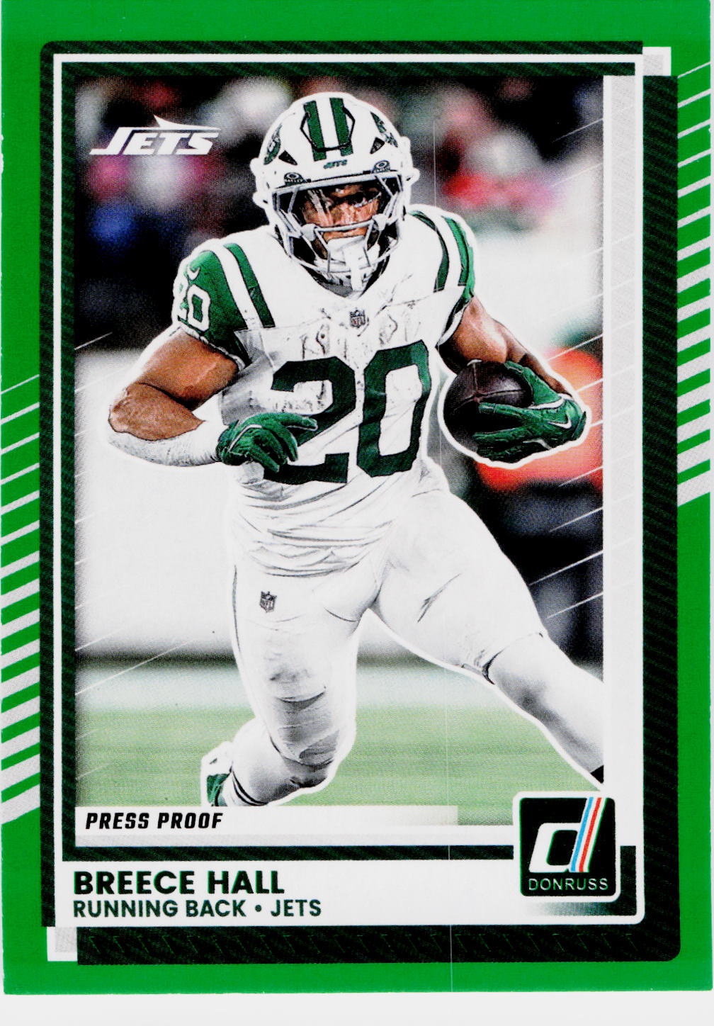 2025 Donruss #292 Breece Hall Press Proofs Red