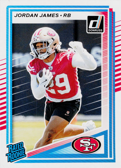 2025 Donruss #374 Jordan James Press Proofs Blue