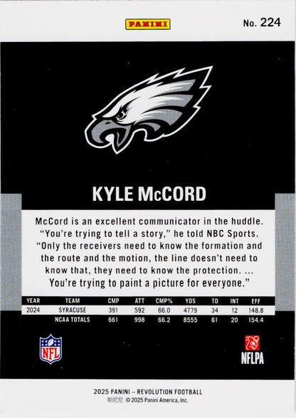 2025 Panini Revolution #224 Kyle McCord