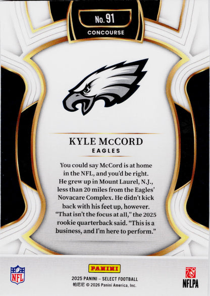 2025 Panini Select #91 Kyle McCord